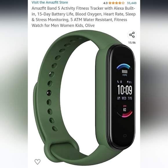 Amazfit Wearables Amazfit Band 5 Activity Tracker Green Poshmark